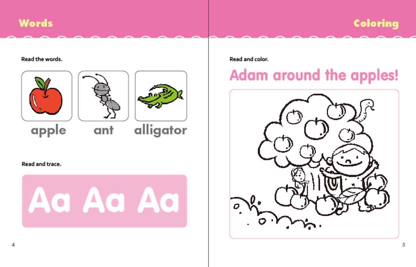 Bible ABC — Student's Activity Book — inside spread 2