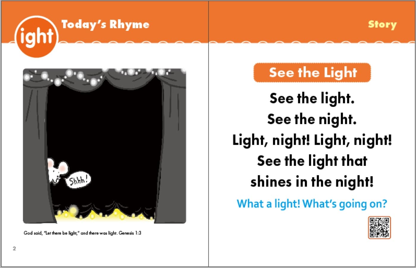 Bible Rhymes — Student's Activity Book — inside spread 1